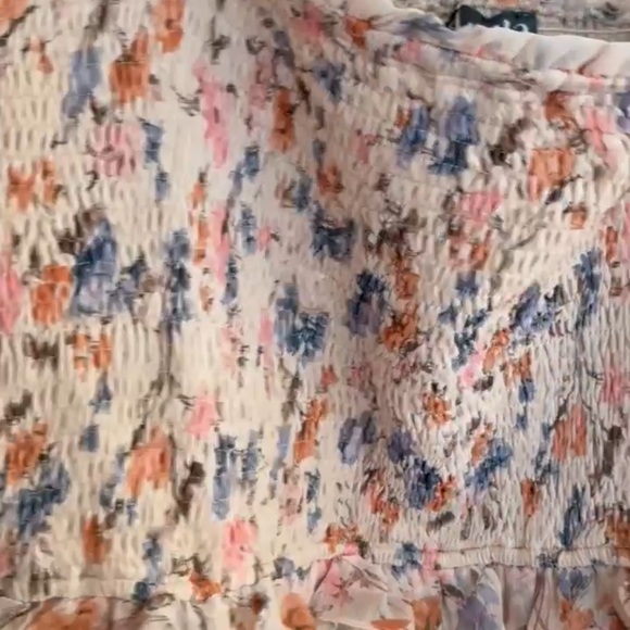 🆕 NWT Arula LOLAH Tiered Smocked Floral Maxi Dress B 2X XXL 18 Plus Sexy Slit - Picture 9 of 11